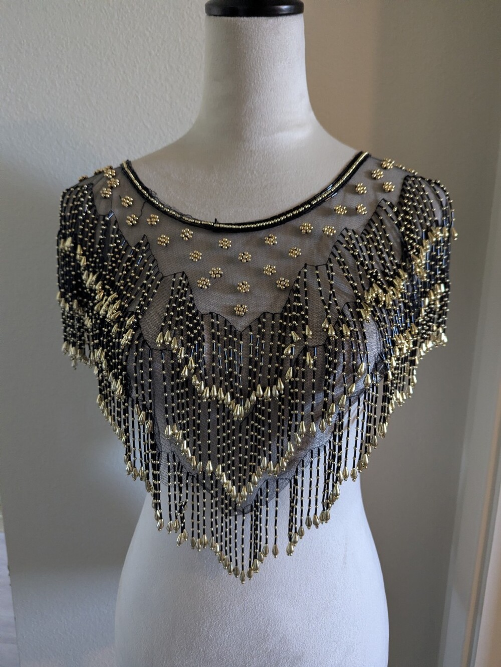 Belly Dancing Black Beaded Collar